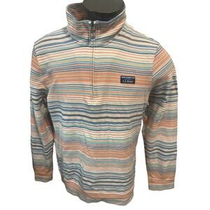 L.L. Bean Pullover Men’s Large Reg 1/4 Zip Comfort Stretch Performance Pique